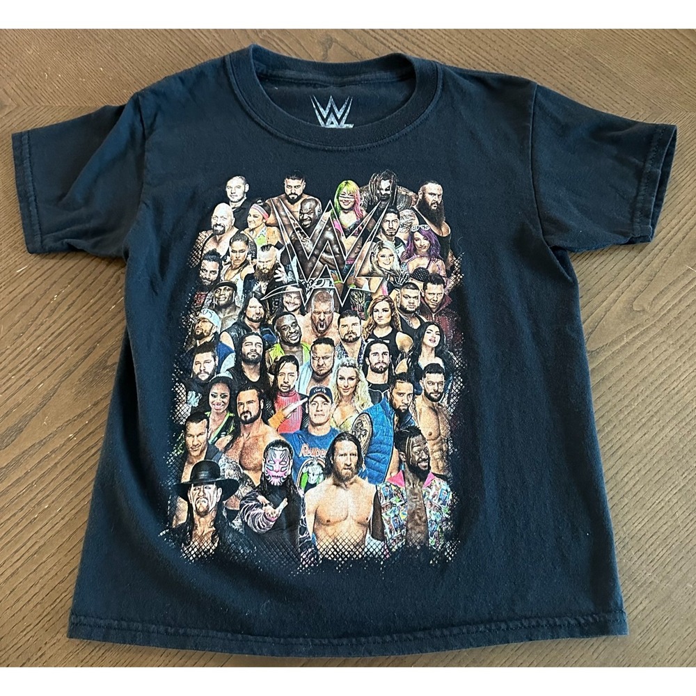WWE Authentic Superstars Smackdown Raw Black Shirt Size XS